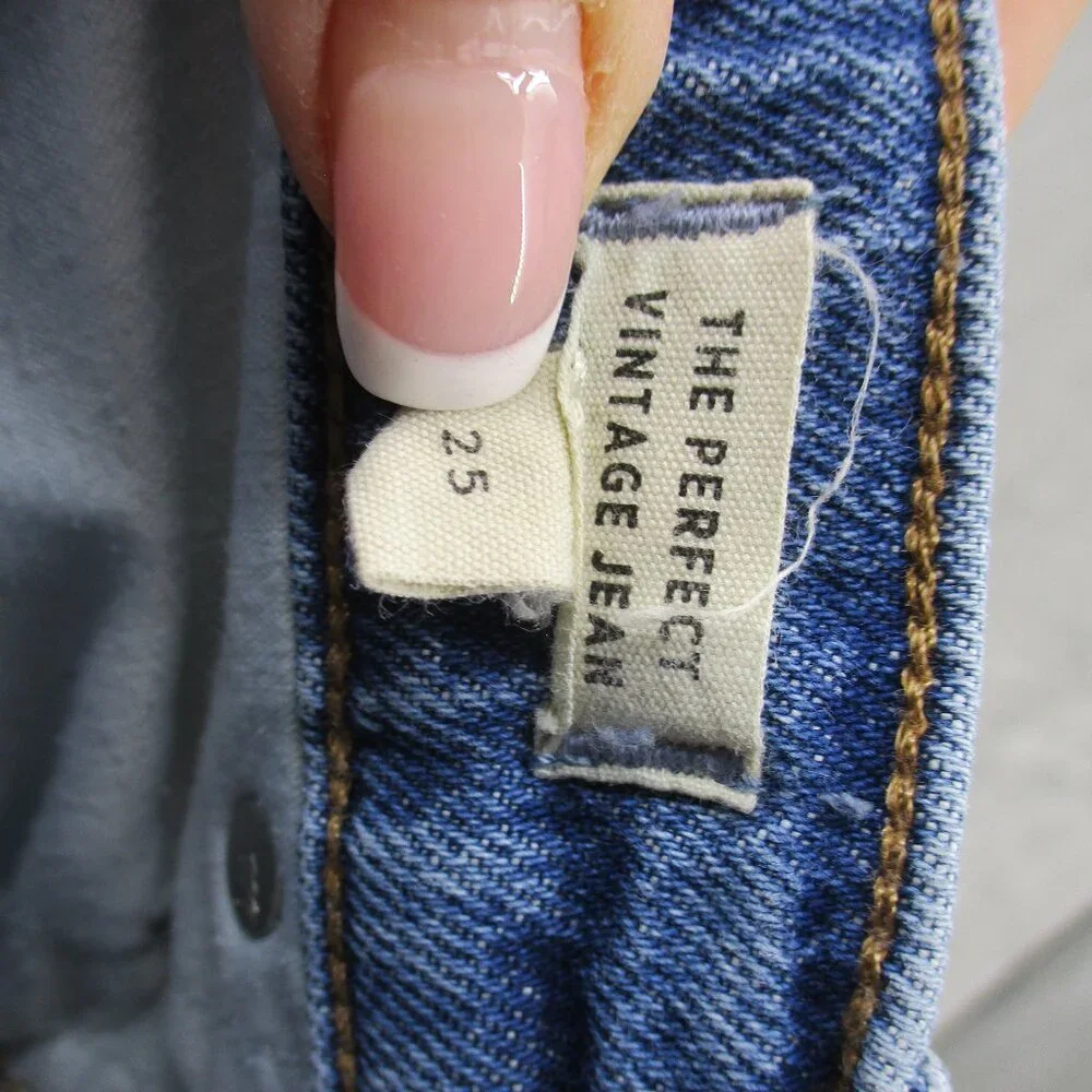Madewell The Perfect Vintage Jean‎ Womens 25 Medium Wash Stretch Denim Blue
